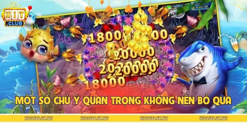 Một số chú ý quan trọng không nên bỏ qua
