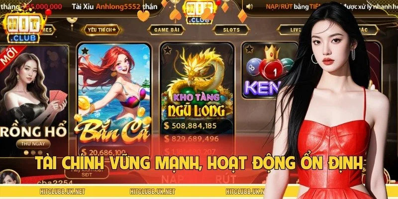 Tiềm lực tài chính mạnh mẽ giúp HITCLUB vận hành ổn định