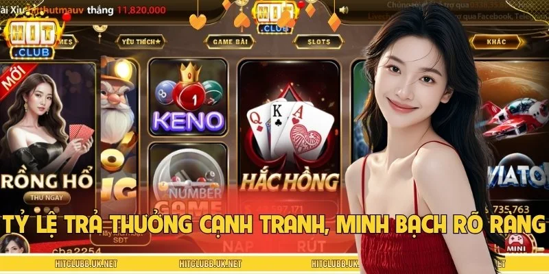 Cổng game áp dụng tỷ lệ trả thưởng cao và minh bạch